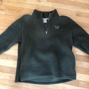 VS PINK Sherpa Quarter ZIP